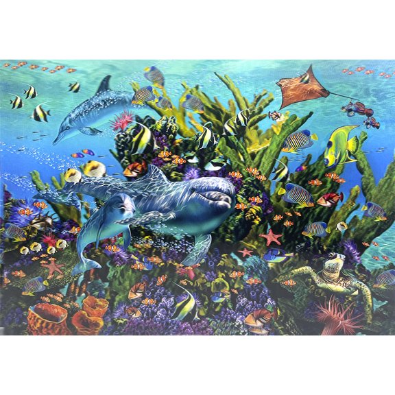 Impact 3D Dolphin Reef Poster