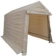 Impact 6 x 8 ft. Outdoor Metal Storage Shed, Beige