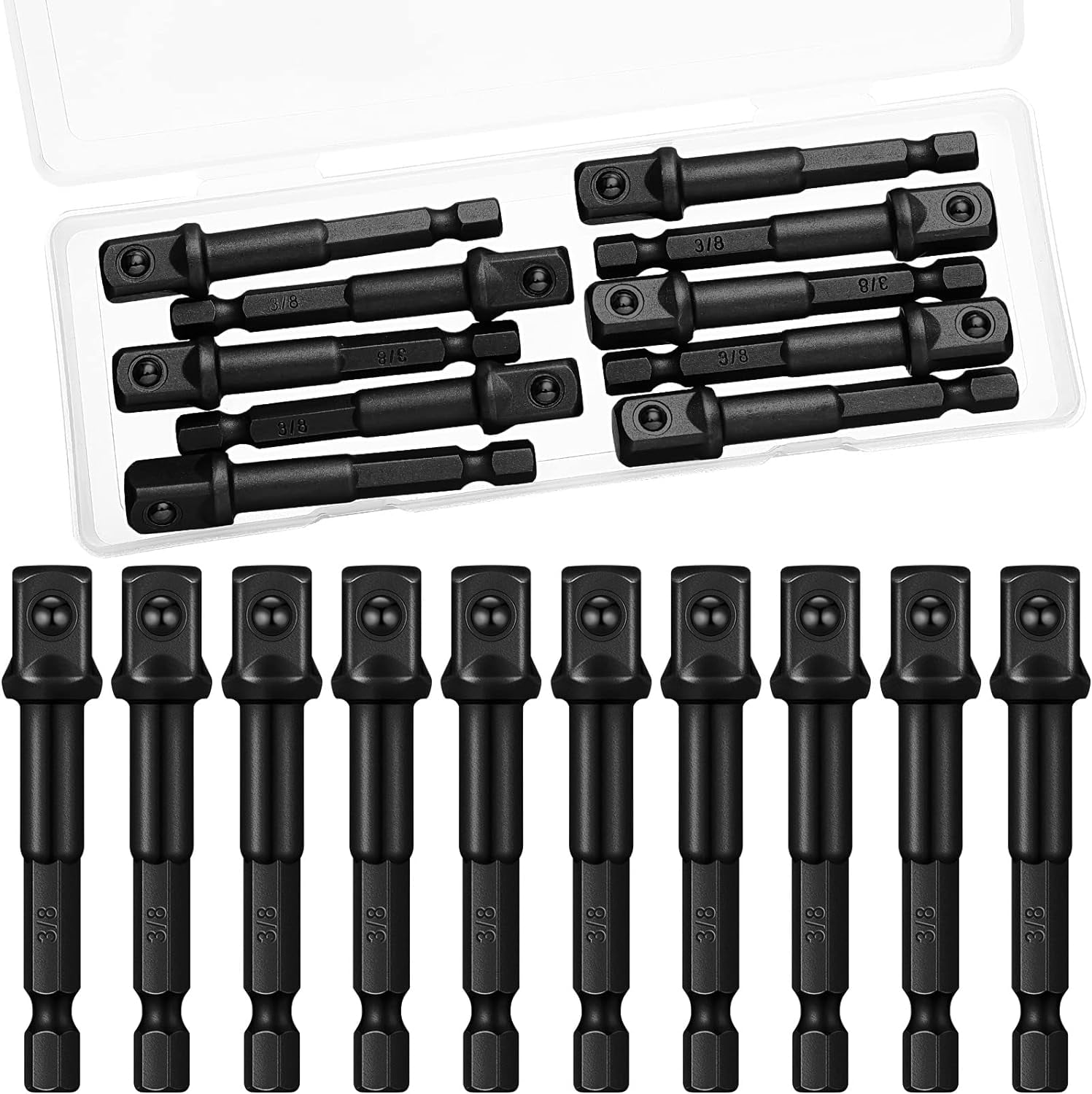 Impact Adapter Square Socket for Drills Extension Driver Bits Hex ...