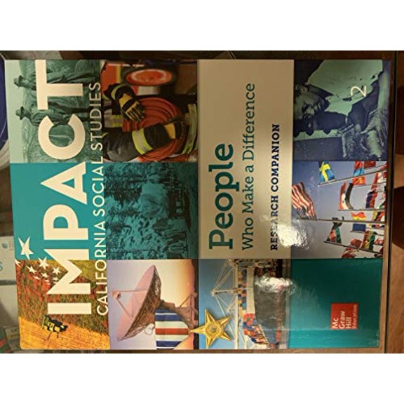Pre-Owned Impact California Social Studies People Who Make a Difference Research Companion Paperback