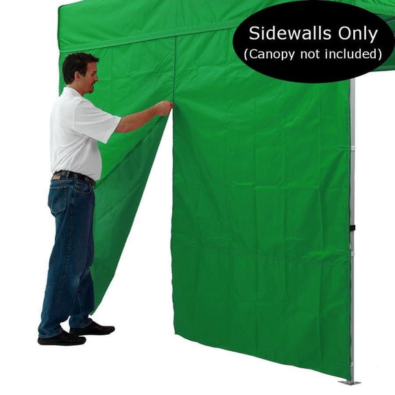 Impact Canopy 10 Foot Middle Zipper Canopy Tent Wall, 1 Wall ONLY, 10? Canopy Sidewall, Kelly Green