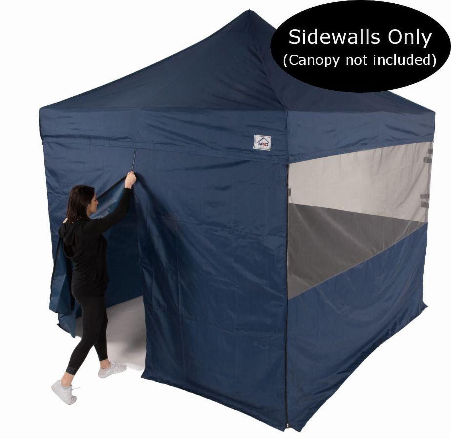 Impact Canopy 10 Foot Middle Zipper Canopy Tent Wall, 1 Wall ONLY, 10? Canopy Sidewall, Navy Blue