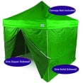 thumbnail image 1 of Impact Canopy 10 x 10 Canopy 4 Sidewalls, Outdoor Gazebo Canopy Replacement Walls Only, Kelly Green, 1 of 5