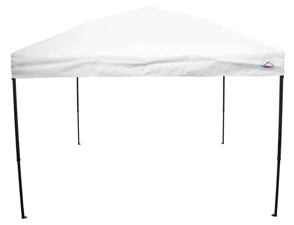 White 10 Ft. x 10 Ft. Steel Pop-Up Canopy Tent