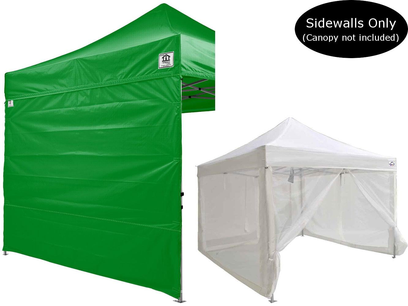 Impact Canopy 10’ x 10’ Green Outdoor Canopy Sidewalls, Solid Mesh (6 Pack)