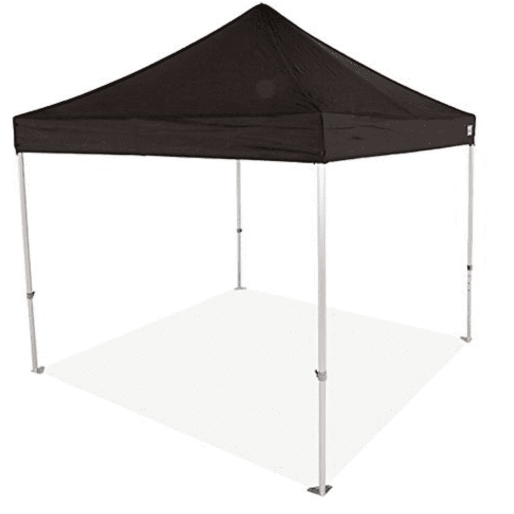 Impact Canopy 10 x 10 Instant Pop Up Canopy Tent, Commercial Grade Aluminum Frame, Roller Bag, Black