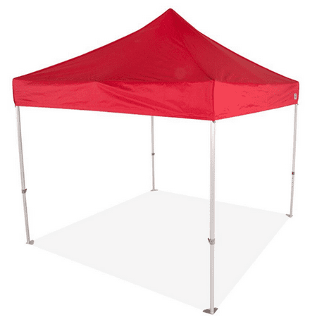 Impact Canopy 10 x 10 Instant Pop Up Canopy Tent, Commercial Grade Aluminum Frame, Roller Bag, Red