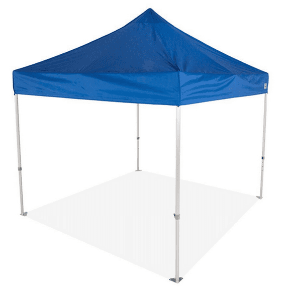 Impact Canopy 10 x 10 Instant Pop Up Canopy Tent, Commercial Grade Aluminum Frame, Roller Bag, Royal Blue