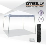 Impact Canopy 10 x 10 Pop Up Canopy Tent, Instant Slant Leg Portable Shade Tent with Carrying Bag, White