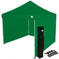 thumbnail image 1 of Impact Canopy 10x10 Pop Up Canopy Tent, Sidewalls, Straight Leg Shelter, Steel Frame, Roller Bag, Kelly Green, 1 of 6