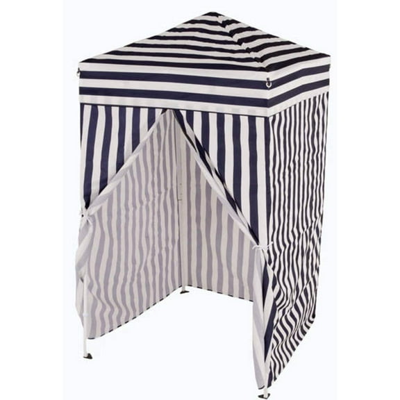Impact Canopy 4 x 4 Pop Up Changing Dressing Room, Privacy Cabana, Portable Changing Room, Navy Blue / White