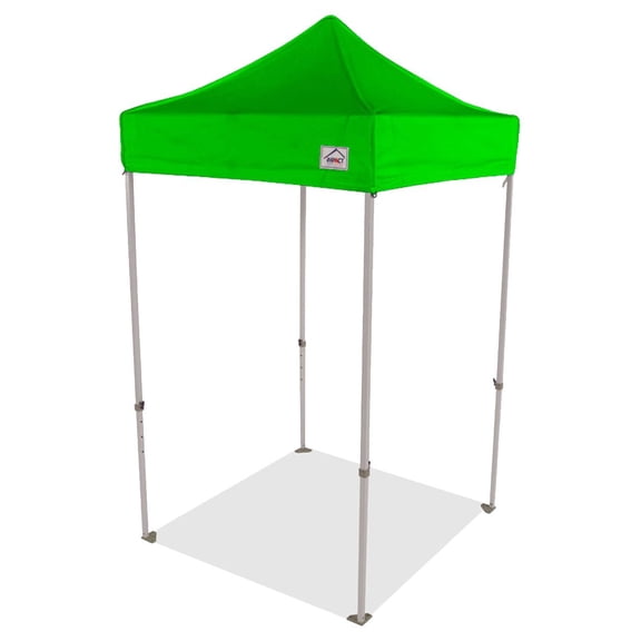 Impact Canopy 5x5 Pop Up Outdoor Tent, Straight Leg, Lime Green