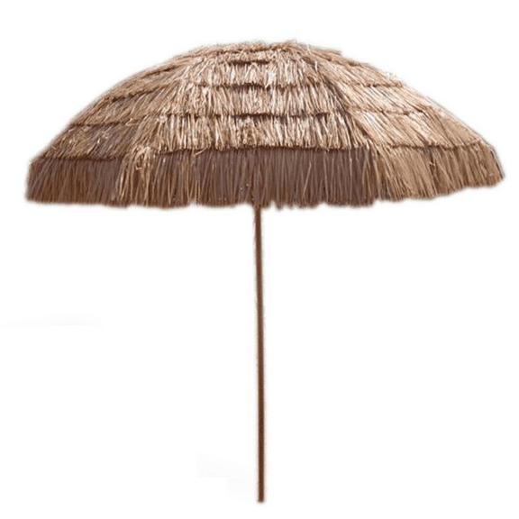 Impact Canopy 8 Foot Thatched Hawaiian Tiki Umbrella, Pool Patio Beach Umbrella