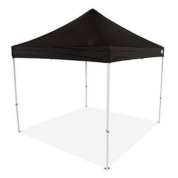 Impact Canopy 8x8 Pop Up Canopy Tent, Lightweight Powder Coated Steel Frame, Straight Leg, Black
