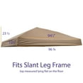 thumbnail image 1 of Impact Canopy Replacement Quest Canopy Top, Fits 10' x 10' Slant Leg Pop Up, Khaki, 1 of 3