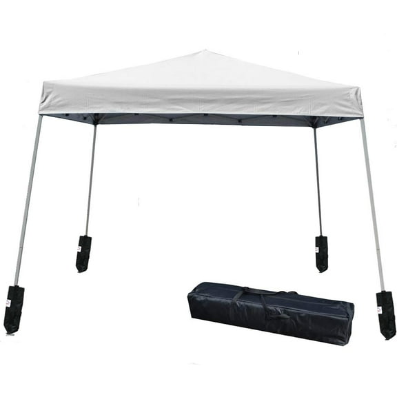 Impact Canopy Slant Leg Canopy, 4 Weight Bags, White