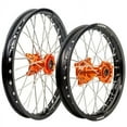 thumbnail image 1 of Impact Complete Front/Rear Wheel Kit 1.60 x 12 / 1.60 x 10 Black Rim/Silver Spoke/Orange Hub For TM, Husqvarna, KTM, 1 of 1