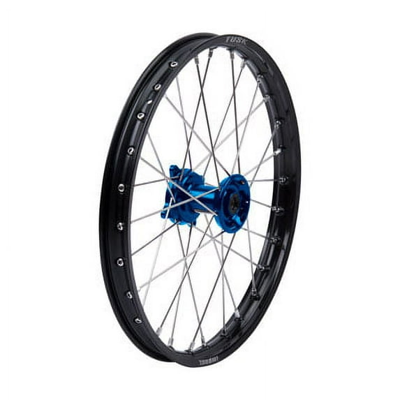 Impact Complete Wheel - Front 19 x 1.40 Black Rim/Silver Spoke/Blue Hub for Suzuki RM85 2015-2018