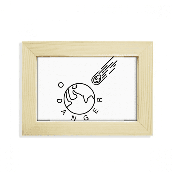 Impact Danger Earth Meteorites Desktop Decorate Photo Frame Picture Art Painting 5x7 inch