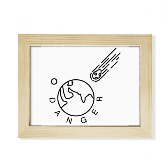 Impact Danger Earth Meteorites Desktop Photo Frame Picture Art Decoration Painting 6x8 inch