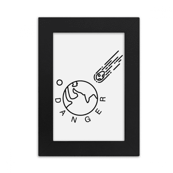 Impact Danger Earth Meteorites Desktop Photo Frame Picture Display Art Painting Exhibit