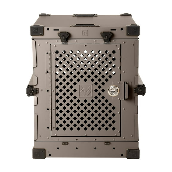 Impact Dog Crates Collapsible Dog Crate, Gray, 40"+ (40.5"L x 27.5”W x 34"H)