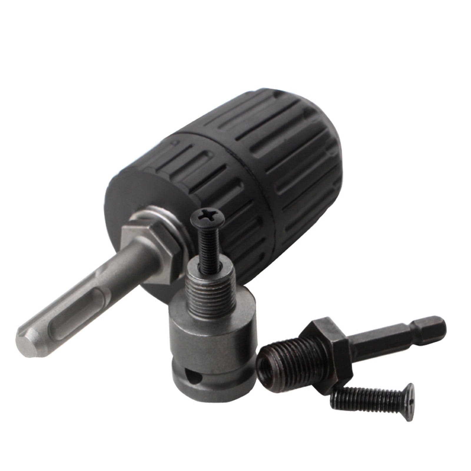 Impact Driver Keyless Drill Chuck Adapter Instantly Convert, Easy Bit Changes for 2mm to 13mm Drill Bits
