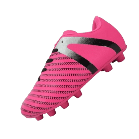Vizari USA Impact Firm Ground Soccer Cleats for Kids – Comfortable, Lightweight, and Durable Shoes for Toddlers, Little Kids, and Big Kids - Pink/Silver, 5