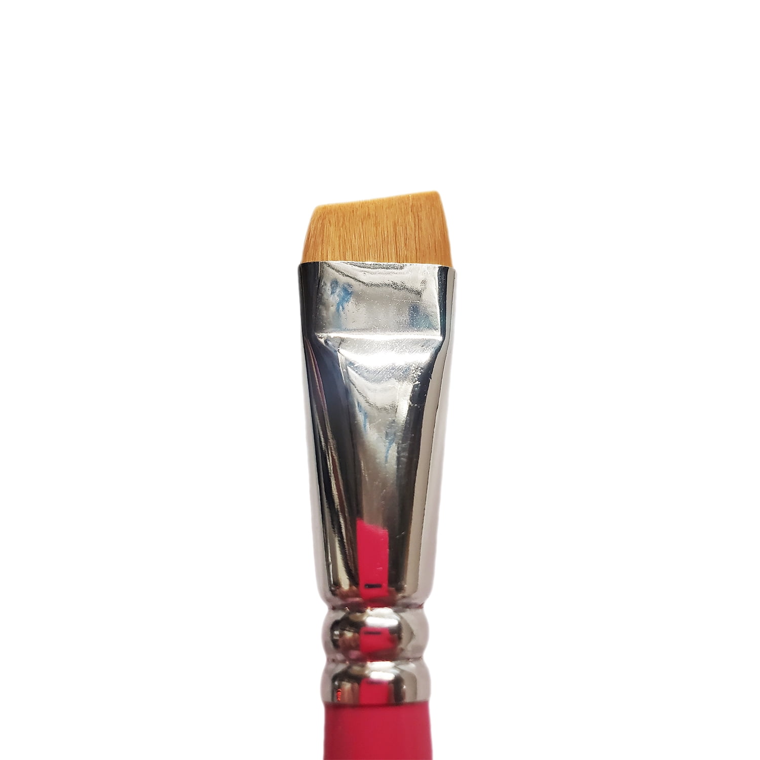 Impact Face Painting Brush - Butterfly Angle 3 (3/4"), Shorter Bristle Length, Professional Artist Body and Face Paint Brush, Synthetic Nylon Bristles, Purple Handle
