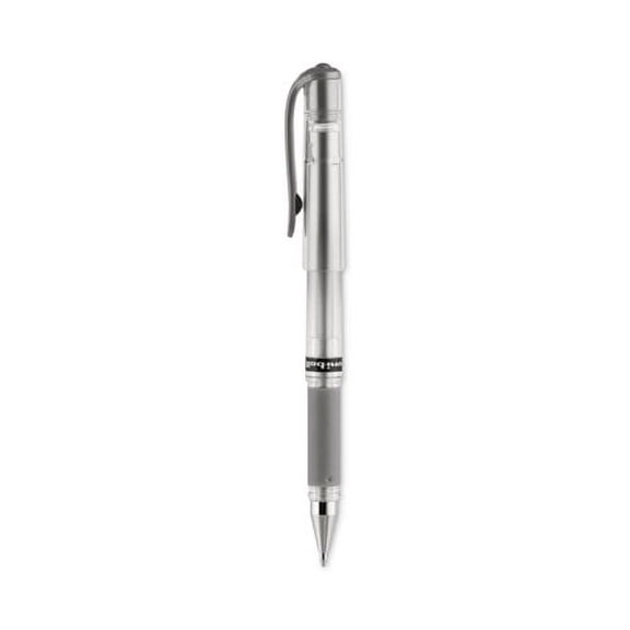 Impact Gel Pen, Stick, Medium 1 Mm, Silver Metallic Ink, Silver Barrel | Bundle of 10 Each