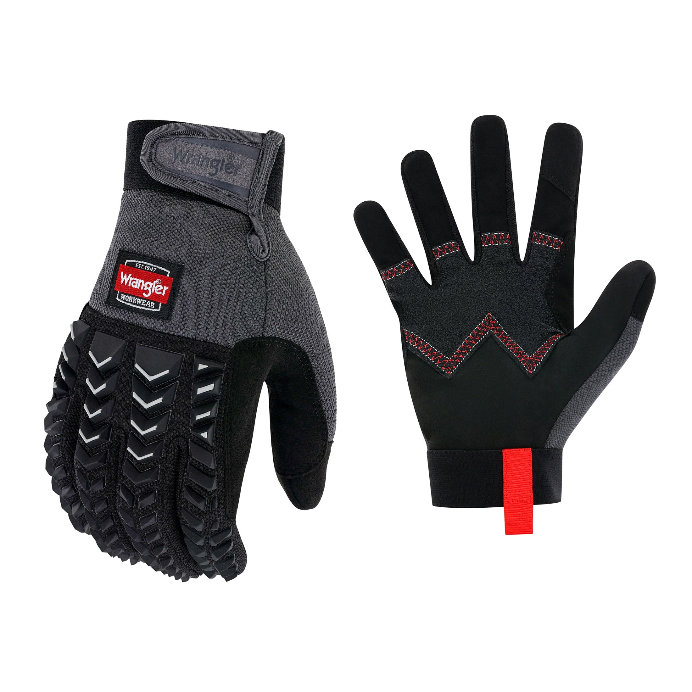 Wrangler Men’s Impact Work Gloves – Medium, Heavy-Duty Protection Glove, Reinforced Grip, Abrasion-Resistant, Breathable