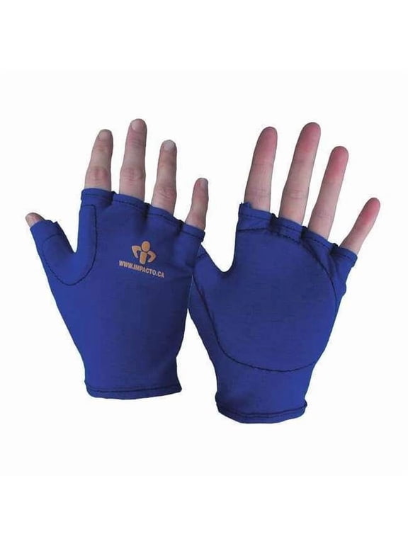 Impact Gloves, L, Bl/Yllw, Nylon, Right 50220110042