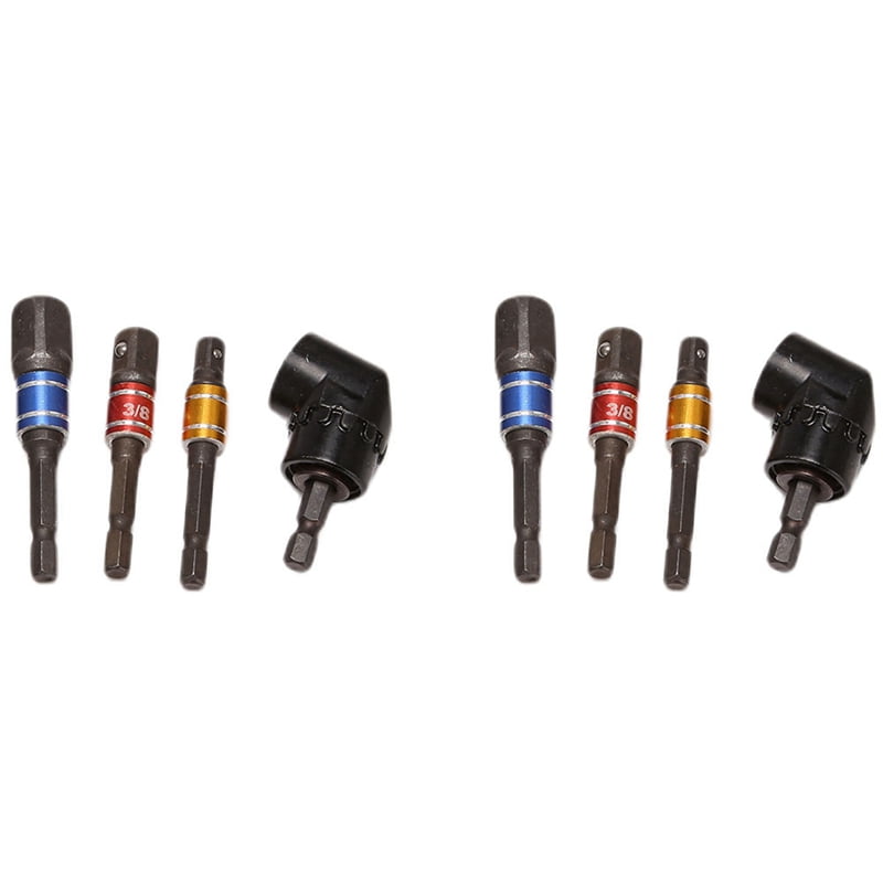 Impact Grade Driver Sockets Adapter Extension Set Drill Bit Right Angle