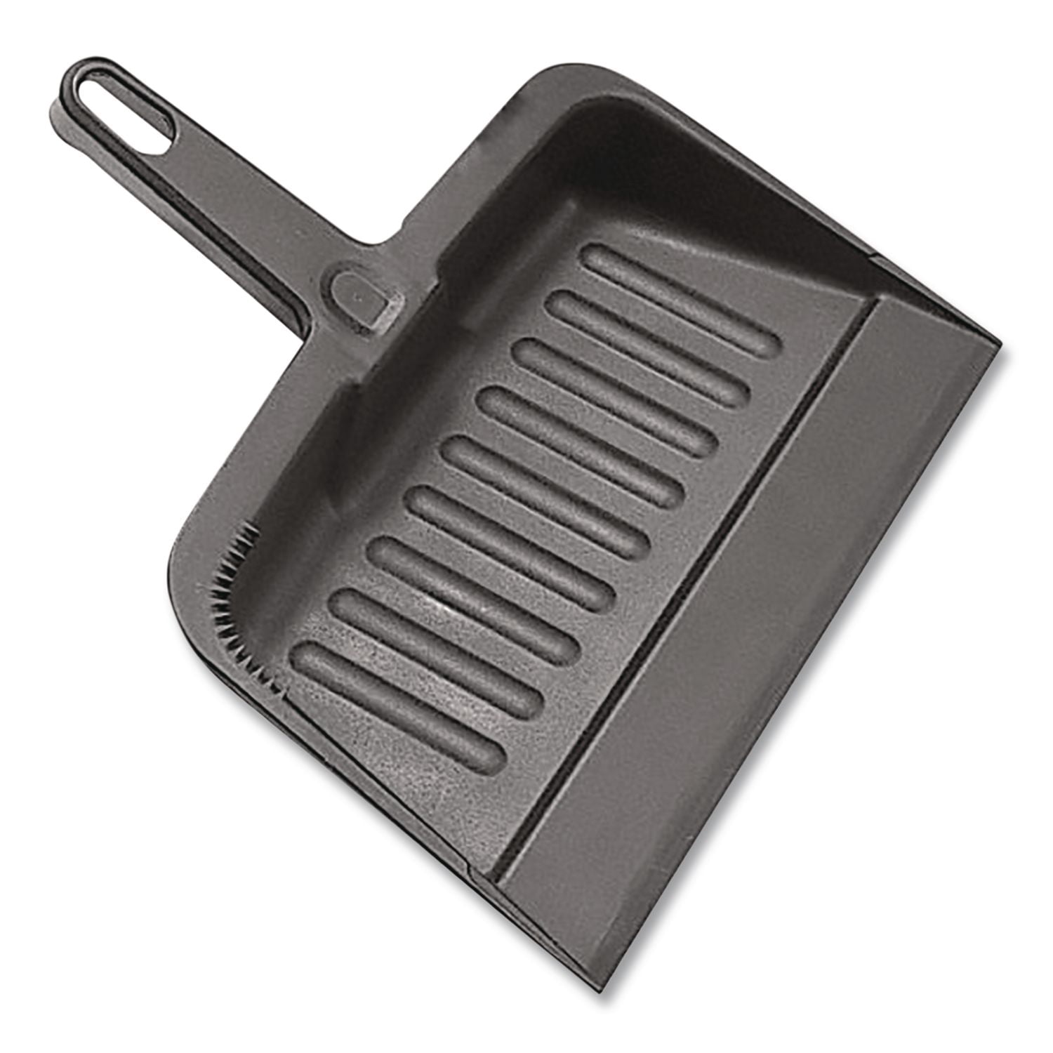 Impact Heavy-Duty Plastic Dust Pan 12 x 12 x 4 Black