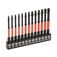 thumbnail image 1 of Impact Hex Head Allen Wrench Drill Bit Set-3 Inch (H1.5-H8) With Hex Screwdriver Bits Metric Magnetic, Hex-Shank S2 Steel Security Tamper Proof Star Bit Set With CNC Machined Tips., 1 of 6
