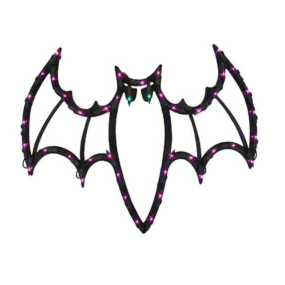 IG Design Prelit Bat Silhouette Halloween Decor