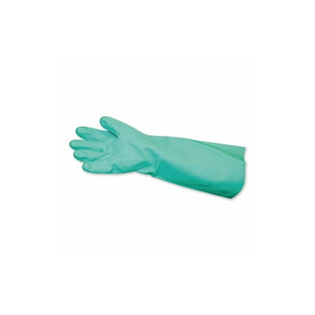 Impact Long-Sleeve Unlined Nitrile Gloves Powder-Free Green Medium 8225M