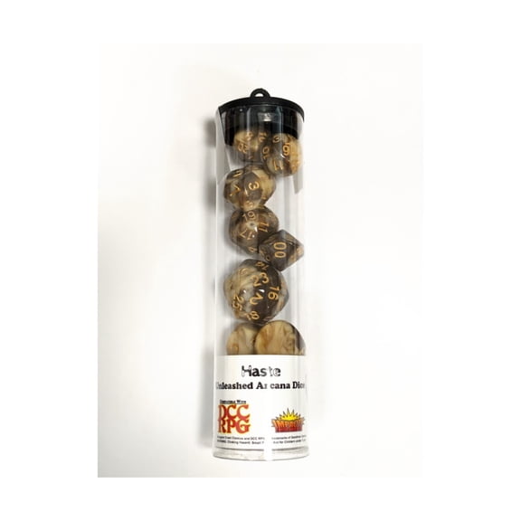 Impact Miniatures Unleashed Arcana Dice Set - Haste w/Gold (14) New
