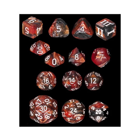 Impact Miniatures Unleashed Arcana Dice Set - Mage Bullets w/White (14) New