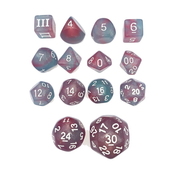 Impact Miniatures Unleashed Arcana Dice Set - Polymorph w/White (14) New