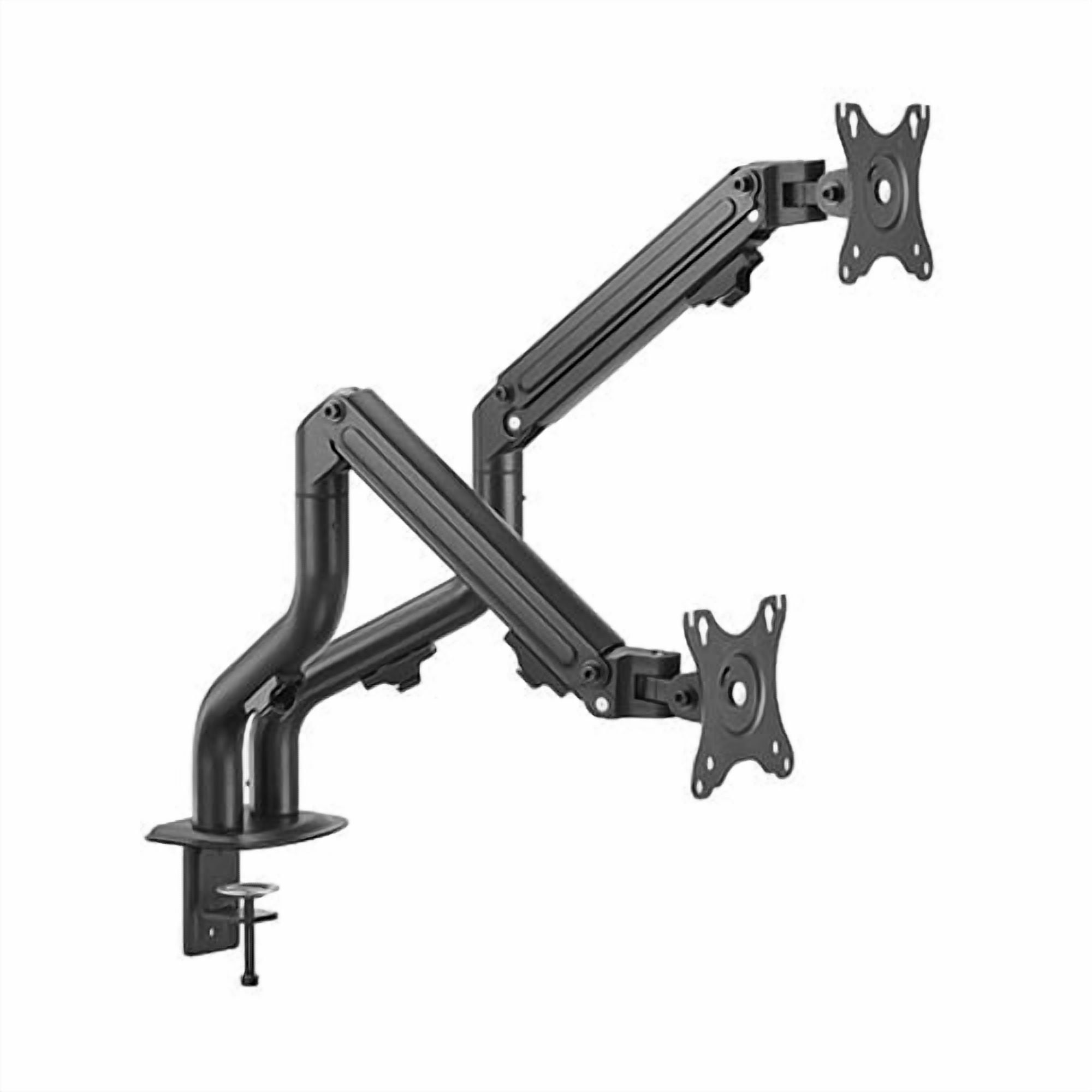 Impact Mounts Dual Arm LCD MONITOR DESK STAND MOUNT BRACKET SPRING ASSISTED 17-32"