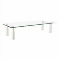 thumbnail image 1 of Impact Mounts LCD LED COMPUTER MONITOR TABLE RISER ADJUSTABLE OR FIXED LEGS SHELF SPACE SAVER LAPTOP TEMPERED GLASS, 1 of 2