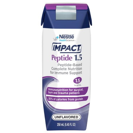Impact Peptide 1.5 Tube Feeding Formula 8.45 oz. Unflavored Adult Pack of 2