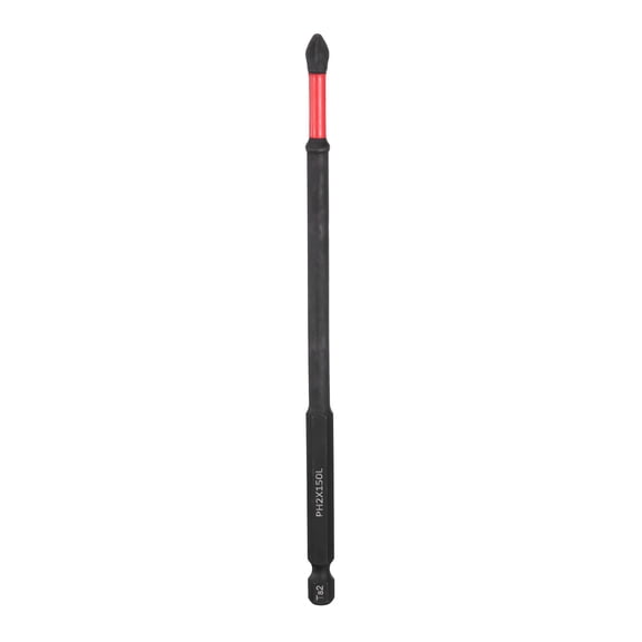 Impact Phillips Screwdriver Bit PH2 (#2) Anti Slip Tip 1/4" Hex Shank 5" (150mm) Long Magnetic Cross Screw Driver Industrial Power Drill Bits for Remove Fastening Screws