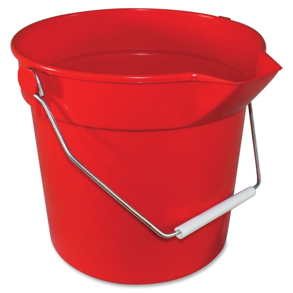 Impact Products 10-qt Deluxe Bucket - 10 quart - Alkali Resistant, Acid Resistant, Chemical Resistant, Heavy Duty, Spill Resistant, Handle, Comfortable, Embossed, Rugged - 10.3" x 10.6" -