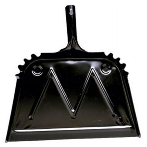 Impact Products 4216-90 16 in. Heavy Duty Black Metal Dust Pan