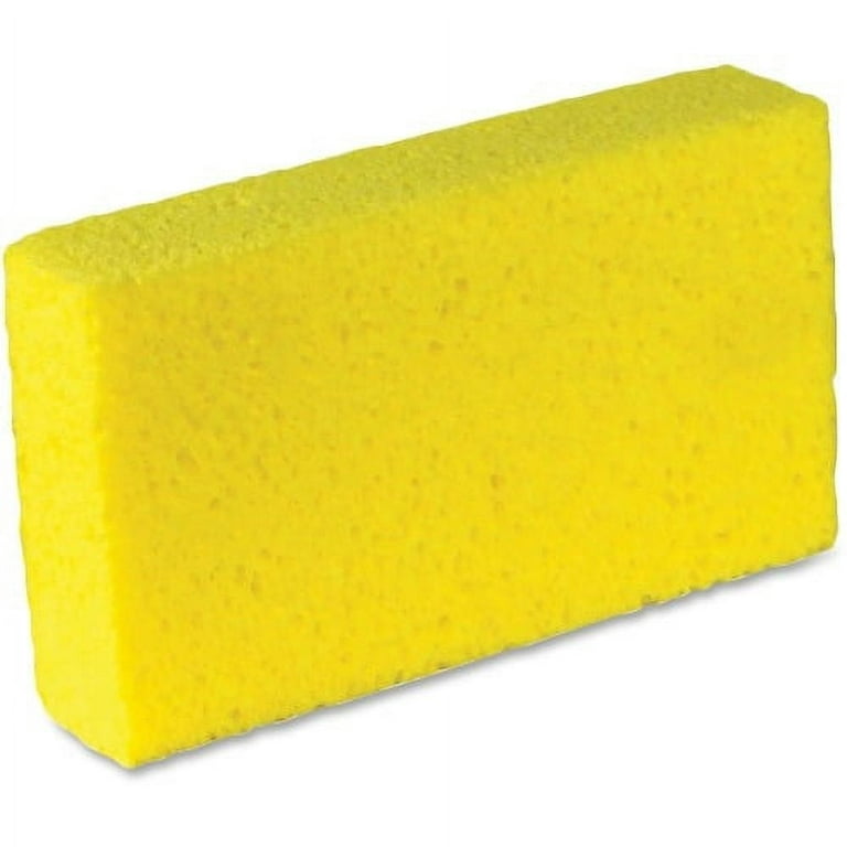 Impact Products Large Cellulose Sponges 1.7 Height x 4 Width x 7.6  Length - 6/Pack - Cellulose - Yellow