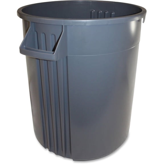 Impact Products Trash Container, 32Gal, 6/CT, Gray - IMP77323CT
