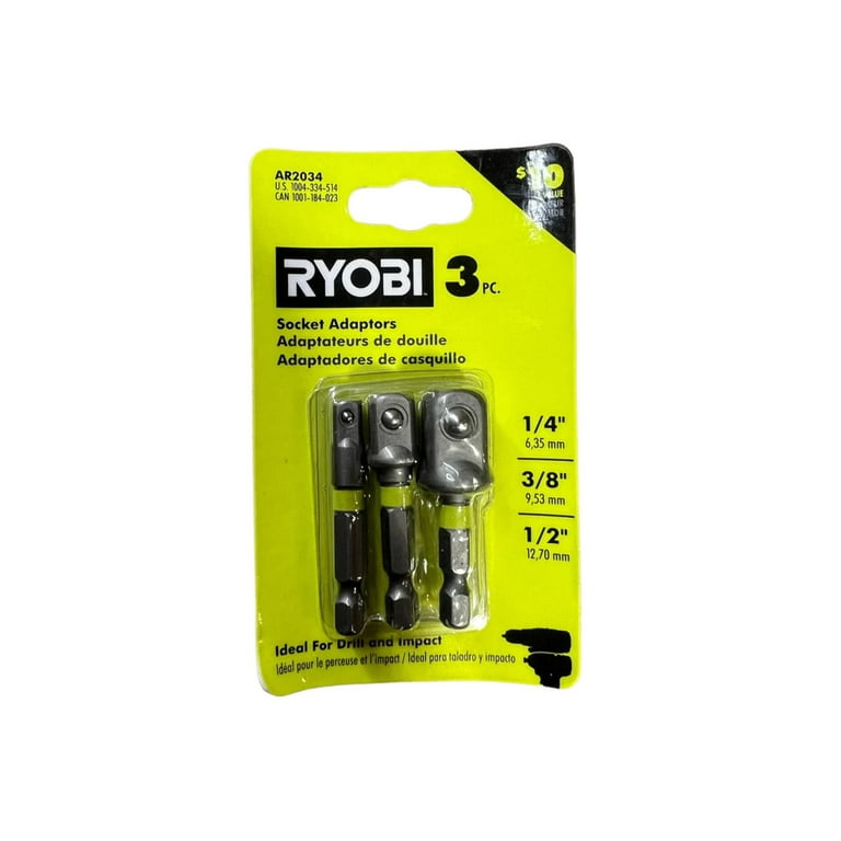 Impact Rated Socket Adaptor Set 3 Piece Walmart