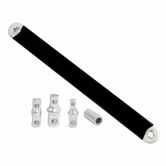 Impact Ready Offset Extension Wrench Set, Ratchet Extension Bar, Wrench for Tight Spaces with Universal Adapters